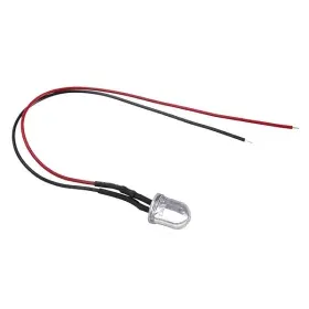 12V LED dióda 10mm, fehér, AMPUL.eu