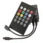 Controller IR RGB 12V, 6A - controllo del suono, 24 pulsanti