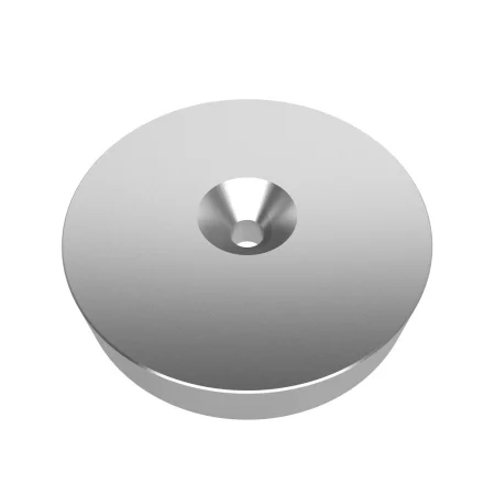 Magnet de neodim cu gaură de 10 mm, ⌀100x20mm, N50, AMPUL.eu
