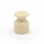 Soporte de cerámica en espiral marfil para cables