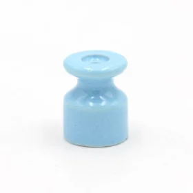 Spiralkabelhållare i keramik, blå, AMPUL.eu