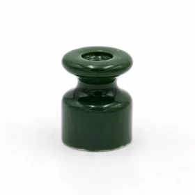 Porte-fils spiralé en céramique, vert, AMPUL.eu