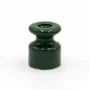Portacables de cerámica en espiral, verde, AMPUL.eu