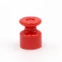 Ceramic spiral wire holder, red, AMPUL.eu
