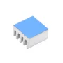 Aluminum heat sink 8.8x8.8x5mm with hot melt adhesive tape