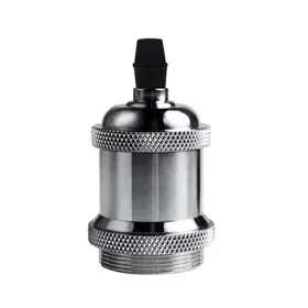 Presa retrò E27 HQL S, argento, AMPUL.eu