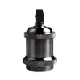 Retro E27 Socket in Black Chrome Finish