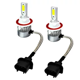Jeu d'ampoules LED pour voiture avec douille H13, COB LED