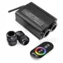 RGBW source for light (optical) fibers with 32W power. RF remote control.