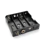 Plochý bateriový box pro 4 kusy AA baterií, 6V s 9V paticí