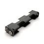 Batterilåda för 4 AA-batterier, 6V, med 9V-uttag