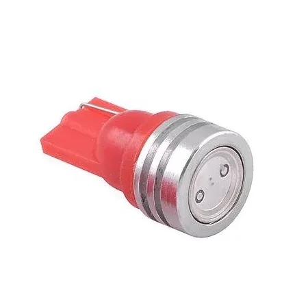 1W LED socket T10, W5W - Red, AMPUL.eu