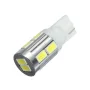 Enchufe LED 10x 5630 SMD T10, W5W - Blanco, AMPUL.eu