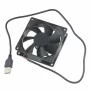 Ventilatore 80x80x25mm USB 5V DC silenzioso