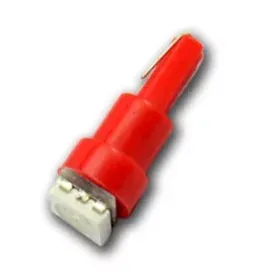 T5, 1x 5050 SMD LED - Red, AMPUL.eu