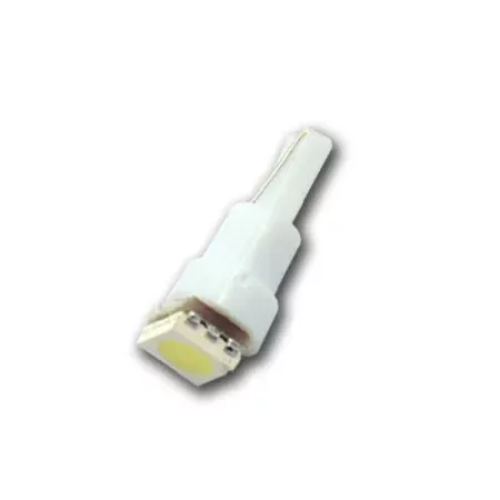 T5, 1x 5050 SMD LED - Bílá, Patice