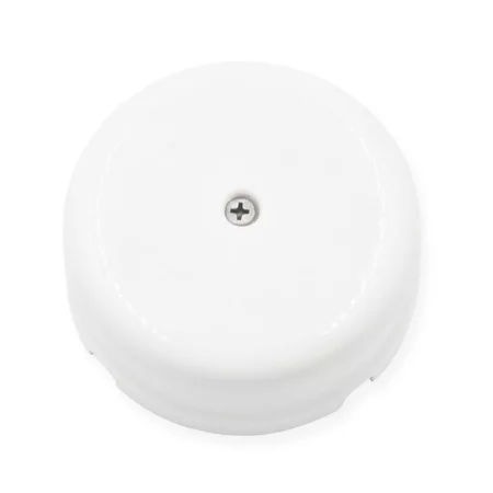Caja de empalmes de porcelana blanca para pared, 80x32mm