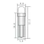 T5 5mm Modrá LED Dioda