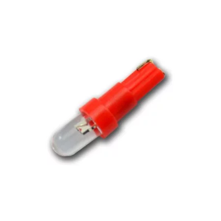 T5, 5mm LED - piros, AMPUL.eu