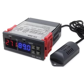 Digital termostat, hygrometer STC-3028 med ekstern føler