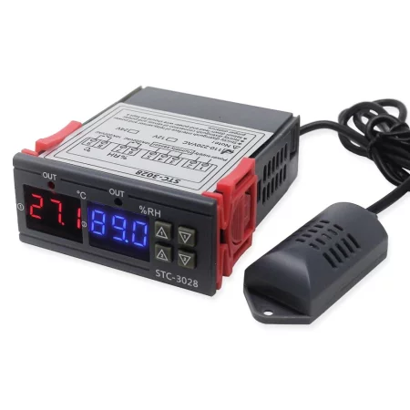 Digital thermostat, hygrometer STC-3028 with external sensor