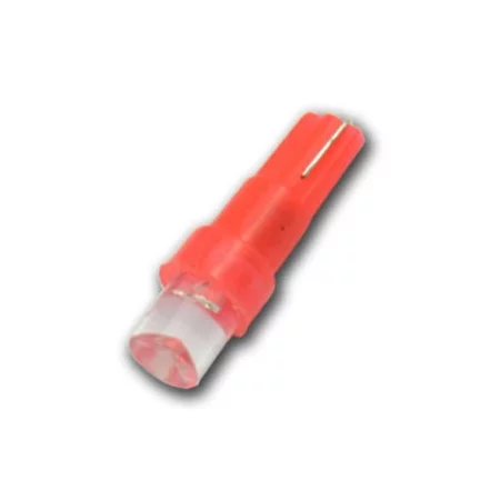 T5, 5mm-es LED-es süllyesztett fényszóró - piros, AMPUL.eu