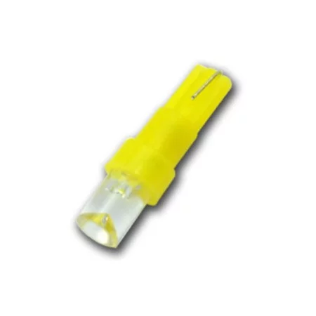 T5, 5mm LED upotettavat kasvot - keltainen, AMPUL.eu