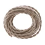 Câble rétro spiralé, fil avec couverture textile 3x0.75mm, lin