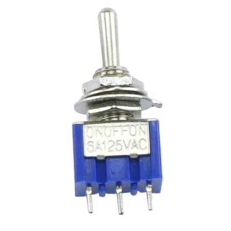 Vypínač páčkový mini MTS-103, ON-OFF-ON, 3-pin, AMPUL.eu