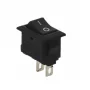 Černý kolébkový vypínač obdélníkový mini KCD11-101 250V