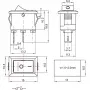 Mini Rectangular Rocker Switch KCD11-101, White
