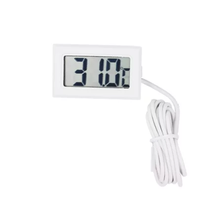 Digitális hőmérő -50°C - 110°C, fehér, 3 méteres mérőszöggel
