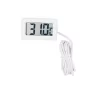 Digitalt termometer med eksternt nummer, 3 meter langt. Temperaturområde -50°C - 110°C.