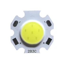 COB LED-diodi 3W, halkaisija 20mm, AMPUL.eu