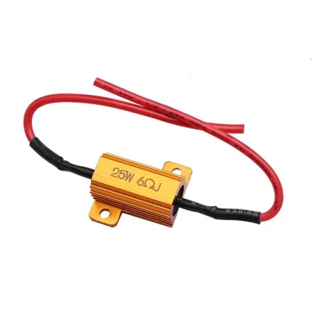 Resistor for LED Car Bulbs Resistance 6ohm, 25W (eliminates the