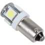 BA9S LED 5x 5050 SMD vert, 6V, prise BA9S