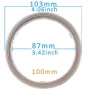 COB LED-ringe diameter 100 mm - dobbelt farve hvid/gul, AMPUL.eu
