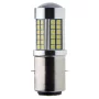 Bec LED BA20D (H6) 66x 3030 SMD, alb, 6V, soclu BA20D