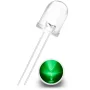 Superluminous 10mm Green LED Diode