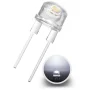 Diodo LED 8mm Blanco 0.5W 11000mcd 140° 45lm
