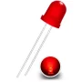 Diodo LED 8 mm rosso diffuso superluminoso
