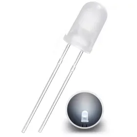 5mm White Diffuse LED Diode