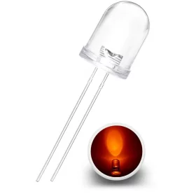 Diodo LED 10 mm, arancione, AMPUL.eu
