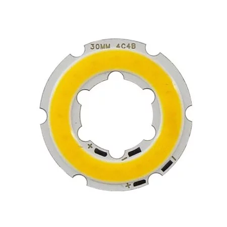 COB LED Dióda ⌀30mm, 3W, Teplá biela