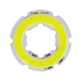COB LED-diode ⌀30mm, 3W, hvid, AMPUL.eu