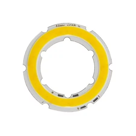 COB LED dioda ⌀40mm, 4W, topla bela, 12V, 400 lm