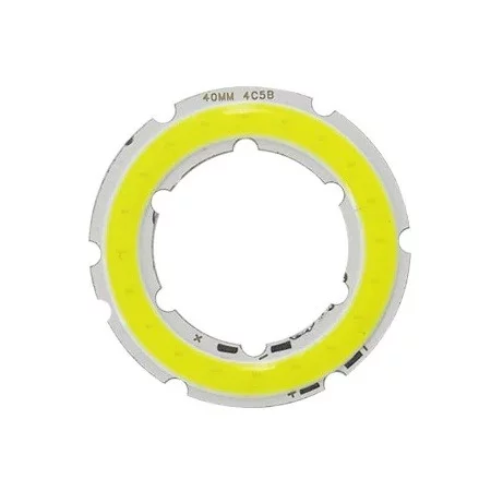 COB-LED-Diode ⌀40mm, 4W, Weiß, AMPUL.eu