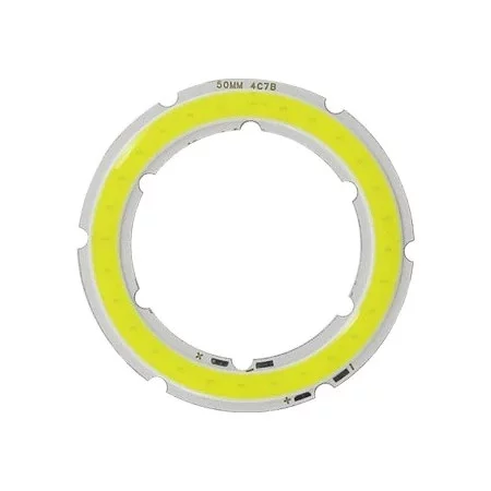 Diode LED COB blanche 5W ⌀50mm – 12V, 500 lm