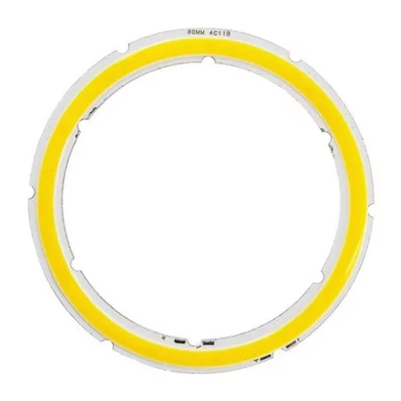 Diodo COB LED 8W ⌀80mm bianco caldo per illuminazione