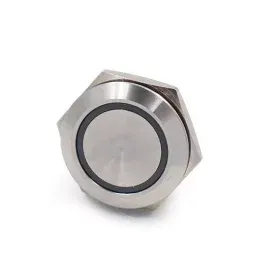 Metal switch with RGB LED and 22mm diameter